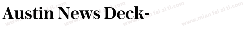 Austin News Deck字体转换